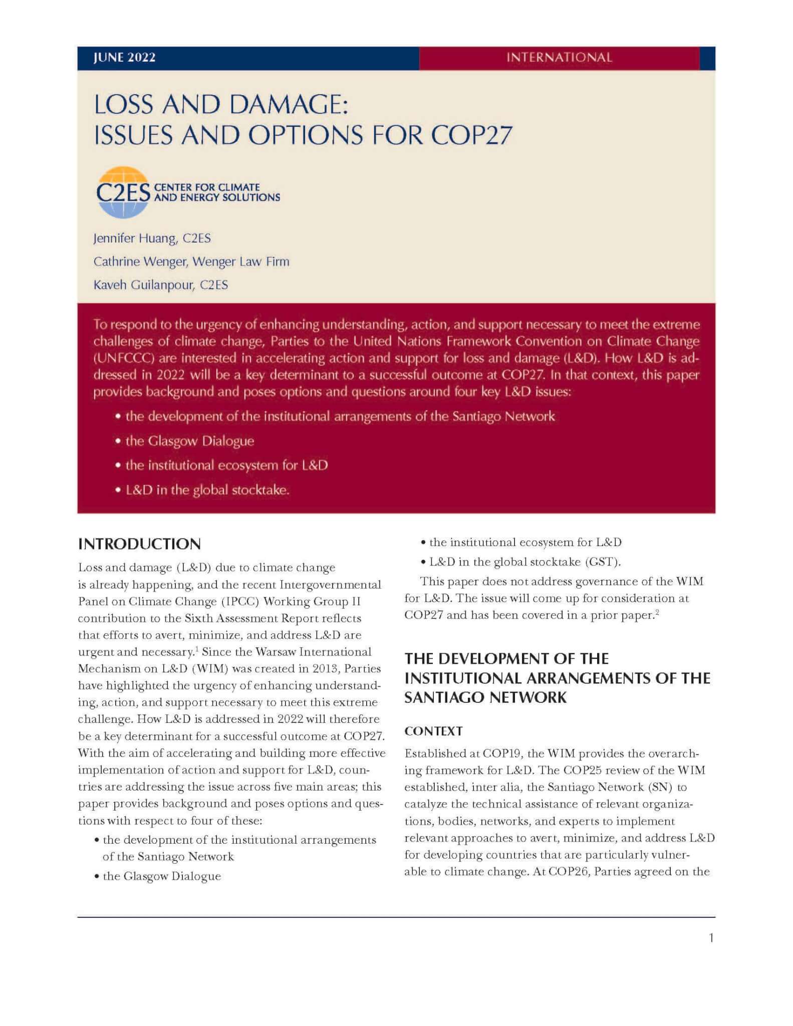 loss-and-damage-issues-and-options-for-cop27-center-for-climate-and